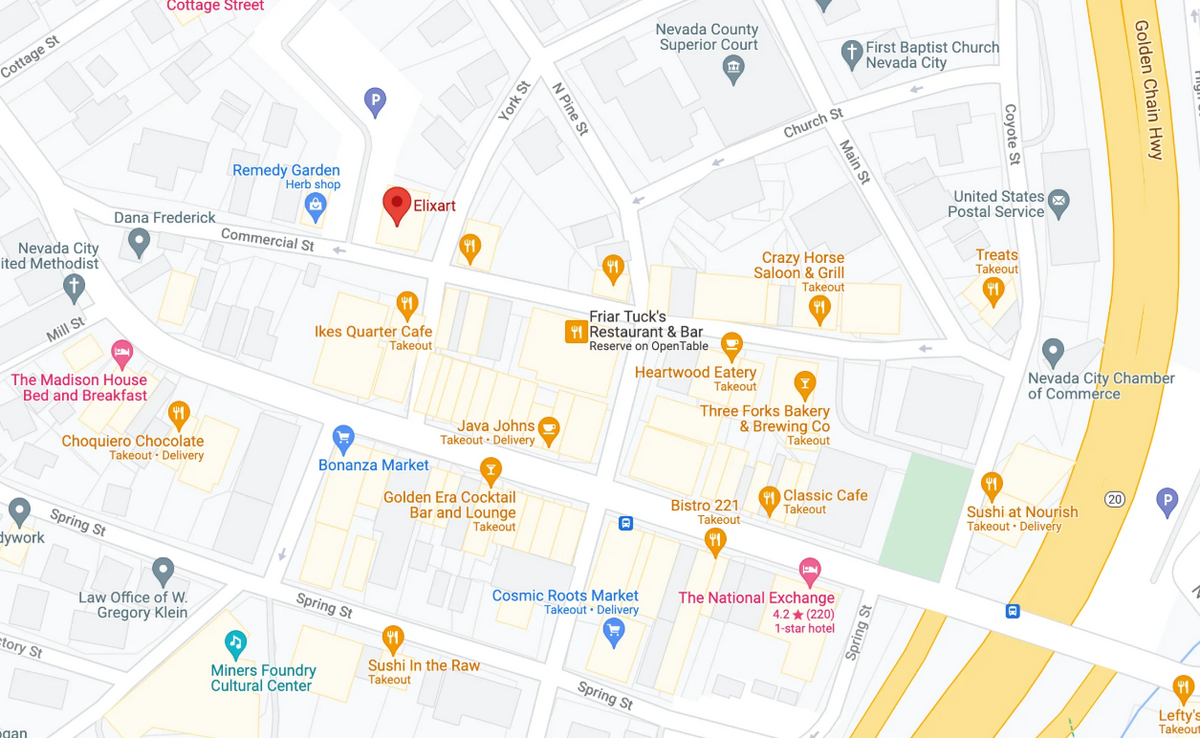 Map showing our location