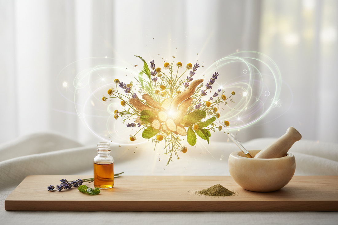 Adapt & Digest: How Stress-Soothing Herbs Support Both Mood and the Gut