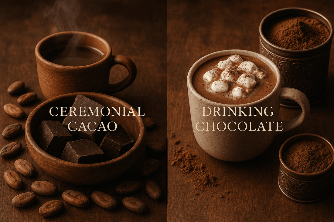 Ceremonial Cacao vs. Drinking Chocolate: What’s the Real Difference?