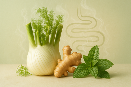 Digestive Harmony: The Role of Fennel, Ginger, and Peppermint in Gut Health