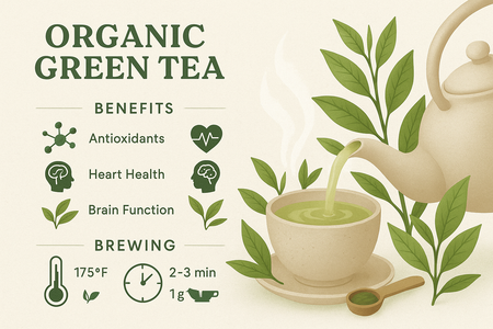 Everything You Need to Know About Organic Green Tea Benefits and Brewing