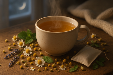 Herbal Sleep Tea with Chamomile: A Natural Way to Improve Sleep Quality