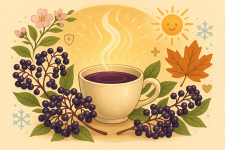 How Immune Boosting Elderberry Tea Supports Your Wellness All Year