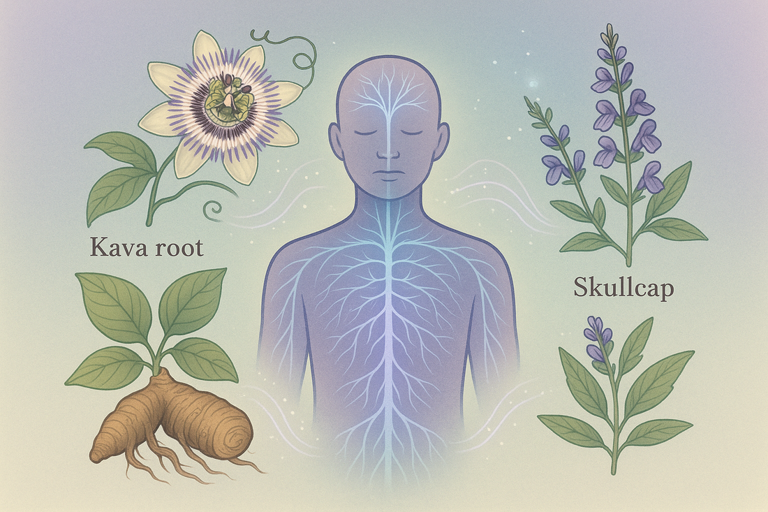 How Kava, Passionflower, and Skullcap Calm the Nervous System