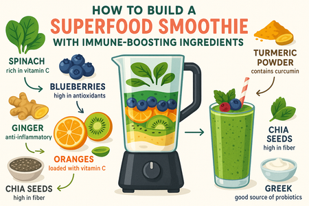 How to Build a Superfood Smoothie with Immune-Boosting Ingredients