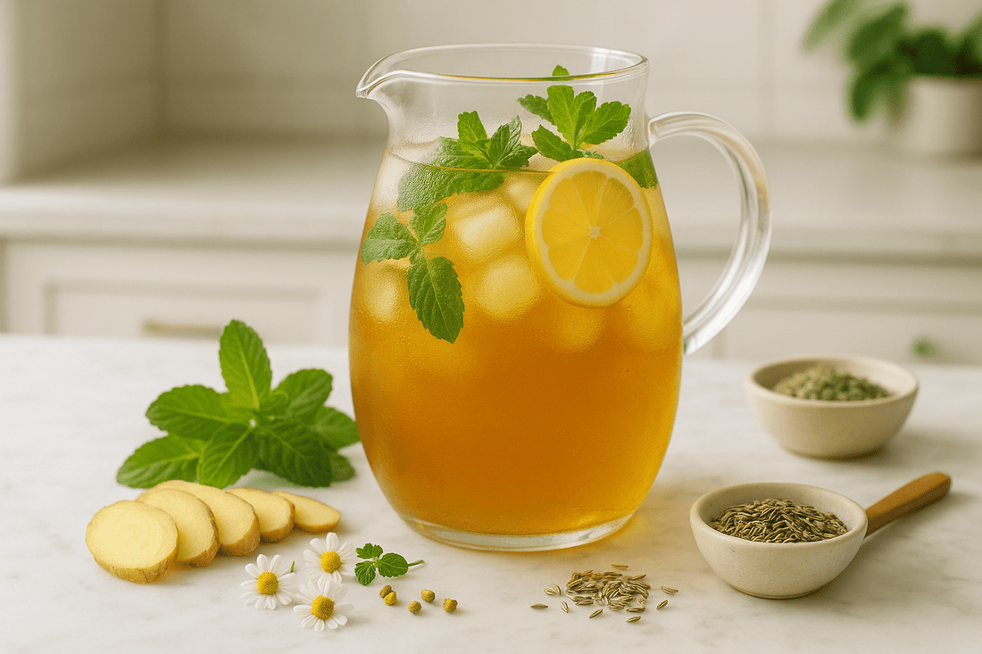 How to Make Herbal Iced Tea That Supports Digestion