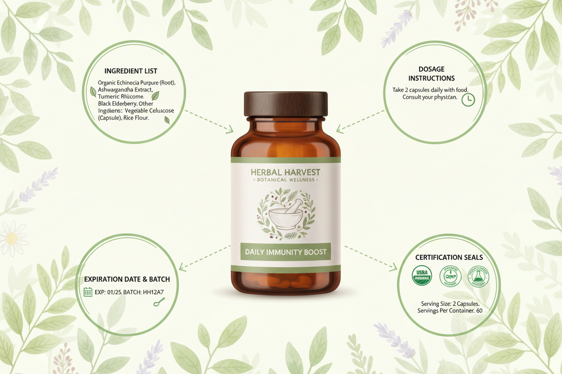How to Read Supplement Labels: A Simple Guide for Herbal Products