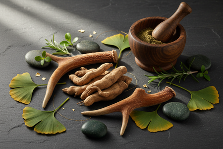 Men’s Herbal Vitality: How Botanicals Like Ashwagandha, Deer Antler & Ginkgo Support Strength and Emotional Balance