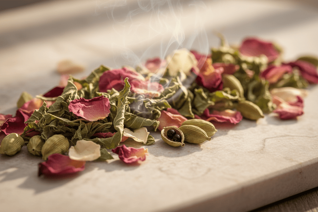 Sensuality & Presence: How Herbs Like Damiana, Rose & Cardamom Support Emotional Connection