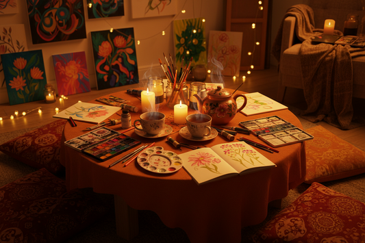 Tea and Art Night: A Simple Plan for a Warm Hang