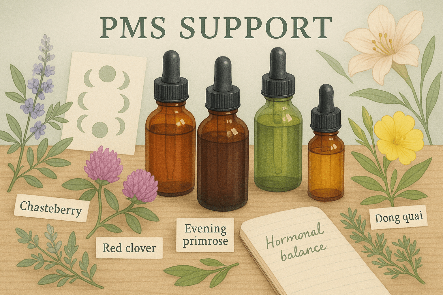 Using Tinctures for PMS and Hormonal Support: What Works – ELIXART