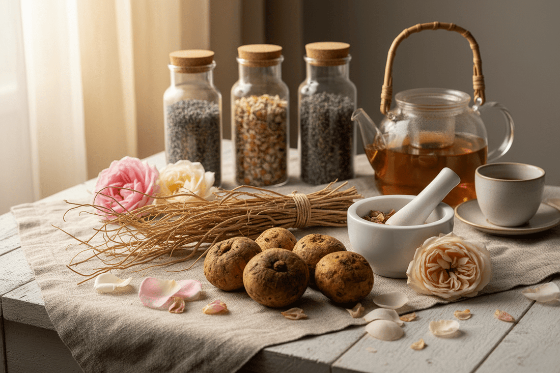 Women’s Herbal Wellness: How Botanicals Like Shatavari, Maca & Rose Support Balance and Daily Vitality