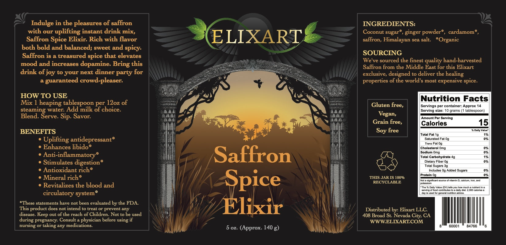 Saffron Spice Elixir